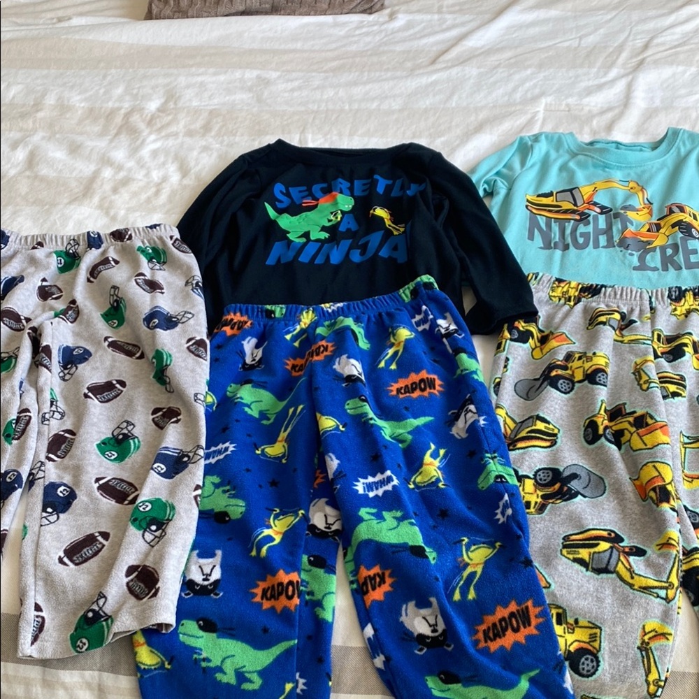 Kids Pajamas Set - Blue, Black, Gray
